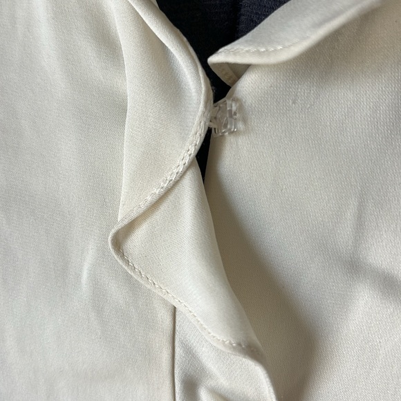 Vintage Silk Cream Blouse - Picture 8 of 9